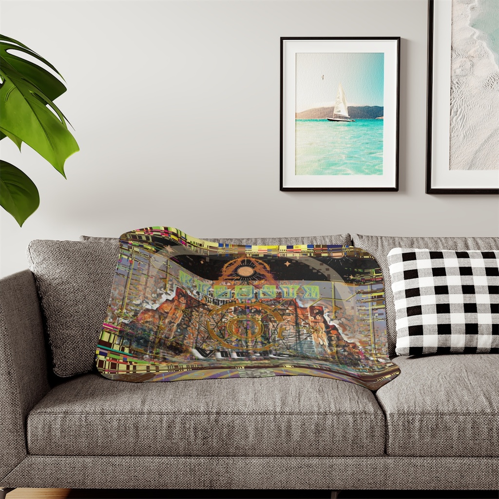 Album Cover Sherpa Throw (Grey, 30"x40", Viejo)